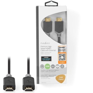 NEDIS CVBW34050AT20 Premium High Speed HDMI Cable with Ethernet HDMI Connector