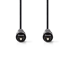 NEDIS CAGT25000BK20 Optical Audio Cable TosLink Male TosLink Male 2.0 m Black