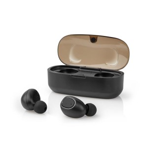 NEDIS HPBT5052BK Auriculares Bluetooth totalmente inalámbricos 5 horas de tiempo de reproducción Voice Contr