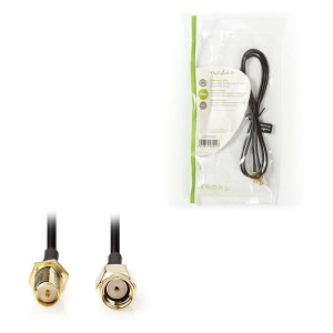 NEDIS CSGP02210BK10 Antenna Cable SMA Male (Reverse Polarity) -SMA Female (Revers