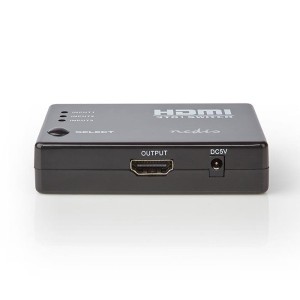 NEDIS VSWI3453BK Conmutador HDMI 3 puertos 3x Entrada HDMI 1x Salida HDMI 1080p ABS Anth
