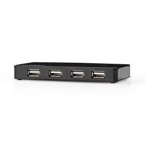 NEDIS UHUBU2730BK USB-Hub 7-Port USB 2.0 Separate Stromversorgung