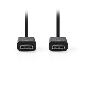 NEDIS CCGT64750BK10 Sync & Charge Cable (Gen 2) USB-C Male USB-C Male 1.0 m Blac