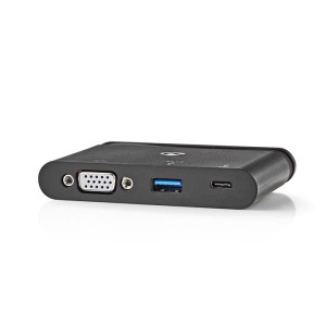 NEDIS TCARF220BK Computer Hub USB Type-C USB-C / USB 3.0 / VGA Power Delivery 10