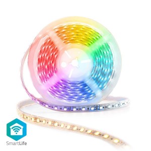 NEDIS WIFILS50CRGBW Wi-Fi Smart LED Strip Full Colour and Warm to Cool White 5m