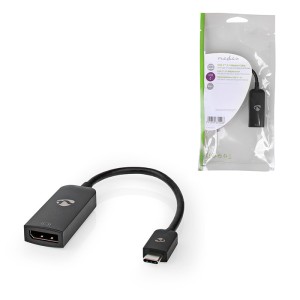 NEDIS CCGP64352BK02 Adaptador USB USB 3.2 Gen 1 USB Tipo-C Macho DisplayPort Hembra