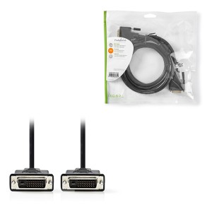 NEDIS CCGP32001BK20 DVI Cable DVI-D 24+1-Pin Male DVI-D 24+1-Pin Male 2560x1600