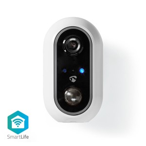 NEDIS WIFICBO20WT Cámara exterior SmartLife Wi-Fi Full HD 1080p IP65 Batería máxima