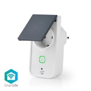 NEDIS WIFIPO120FWT SmartLife Smart Plug Wi-Fi IP44 Leistungsmesser 3680W Android & i