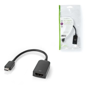 NEDIS CCGP64652BK02 Adaptador USB USB 3.2 Gen 1 USB Tipo-C Macho HDMI Hembra 0.20m