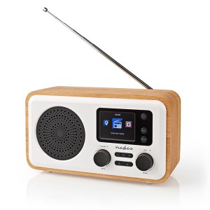 NEDIS RDIN2000WT Radio Internet Design da tavolo Bluetooth / Wi-Fi DAB + / FM / Internet 2.