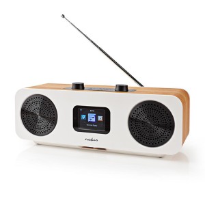 NEDIS RDIN2500WT Internet Radio Table Design Bluetooth / Wi-Fi DAB + / FM / Internet 2.