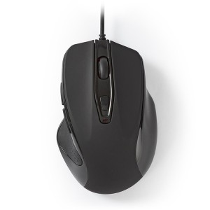 NEDIS MSWD400BK Nedis Wired Mouse 800 / 1200 / 2400 / 3200 DPI 6-Button Black