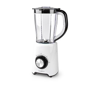 NEDIS KABL300CWT Μπλέντερ με πλαστική κανάτα 1.5L σε λευκό χρώμα, 800W.