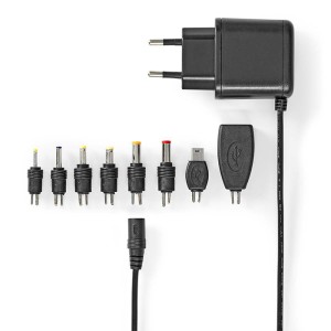 Adaptador de corriente CA universal NEDIS ACPA111 Euro / Tipo-C (CEE 7/16) 12.5 W 5 V CC Bla