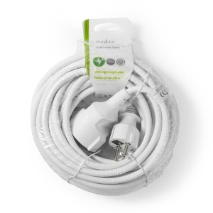 NEDIS PEXC110FWT CABLE ALARGADOR M- H CON CONTACTO A TIERRA 10.0m 3680W BLANCO