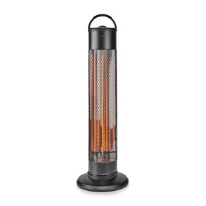 NEDIS HTPA20EBK Επιδαπέδια ηλεκτρική θερμάστρα με carbon tube στήλη, 1200W.