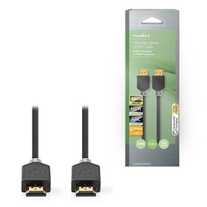 NEDIS CVBW35000BK20 HDMI CABLE 8K@60Hz 2.00m ANTHRACITE