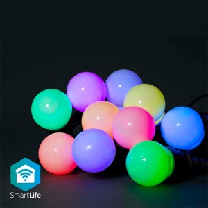 NEDIS WIFILP03C10 SMARTLIFE DECORATIVE LED PARTY LIGHTS RGB 10 LEDs 9.00 m