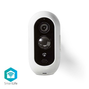 TELECAMERA DA ESTERNO SMARTLIFE NEDIS WIFICBO30WT 1920x1080 CON SENSORE DI MOVIMENTO 5VDC BIANCO