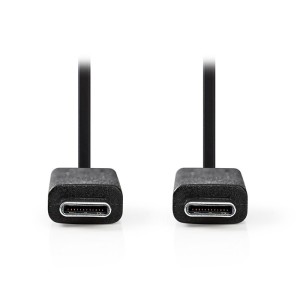 NEDIS CCGT64750BK20 CABLE USB 3.2 GEN 1 USB-C MACHO - USB-C MACHO 15W 10Gbps 2.00m NEGRO