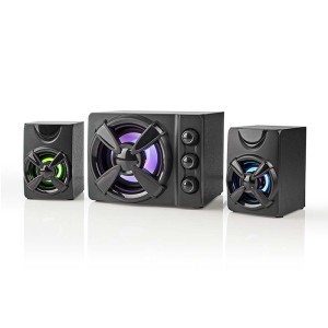 NEDIS GSPR31021BK ALTAVOZ PARA JUEGOS CON ALIMENTACIÓN USB 3.5 mm MACHO 33W