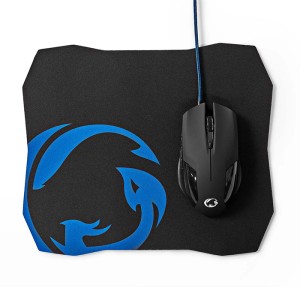 NEDIS GMMP110BK KABELGAMING-MAUS- UND MOUSEPAD-SET 200/2400/4800/7200 DPI