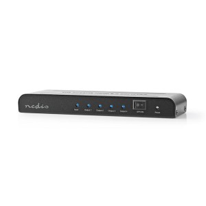 NEDIS VSPL3474AT SPLITTER HDMI CON 4 PORTE 4K@60Hz ANTRACITE