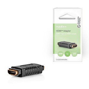 NEDIS CVGB34900BK HDMI ADAPTER, HDMI FEMALE - HDMI FEMALE BLACK