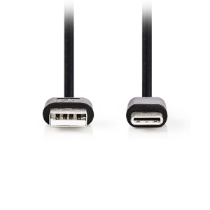 NEDIS CCGL60601BK20 Καλώδιο USB High-Speed A αρσ. - USB Type-C αρσ., 2.00m