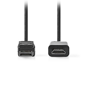 NEDIS CCGL37100BK30 Καλώδιο εικόνας DisplayPort αρσ. - HDMI αρσ., 3.00m.