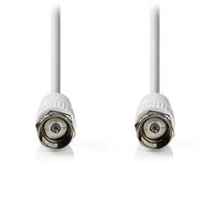 NEDIS CSGL41000WT15 Καλώδιο F αρσ. - F αρσ. 1.50m σε άσπρο χρώμα.