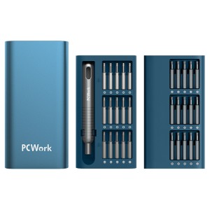 PCWork PCW08A 30-in-1-Präzisions-Schraubendreher-Set (30 magnetische Bits)