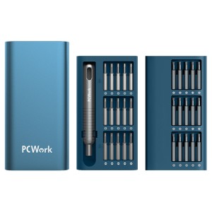 PCWork PCW08A SET DI CACCIAVITI DI PRECISIONE 30in1 (30 PUNTE MAGNETICHE)