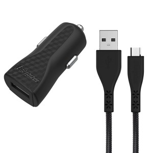 ENERGIZER DC1ALMCM KFZ-LADEGERÄT LW 1A + MicroUSB-Kabel Schwarz