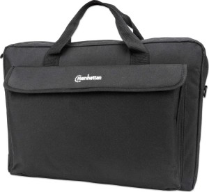 Manhattan London Schulter-/Handtasche für Laptop 17.3 in Schwarz