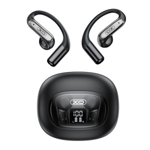 XO G49 BLACK COLOR Bluetooth ακουστικά handsfree με θήκη φόρτισης και LED οθόνη, σε μαύρο χρώμα