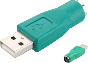 Powertech Μετατροπέας USB-A male σε PS/2 female Πράσινο 1τμχ CAB-U020