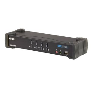 ATEN KVM 4PΟRΤ DVI/USB+AUDIO +1USB PORT 3D