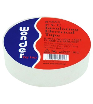ΤΑΙΝΙΑ ΜΟΝΩΤΙΚΗ PVC 0.13X19X20Y ΛΕΥΚΗ K1ZA3 WND