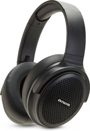 Aiwa HST-250BT Kabelloser/kabelgebundener Over-Ear-Kopfhörer mit 13 Stunden Betriebszeit, Schwarz