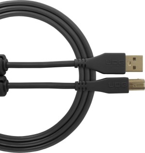 U95001BL UDG Ultimate Audio Cable USB 2.0 A-B Black Straight 1m