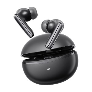 QCY Melobuds N70i ANC Black - 56db ANC TWS Hi-Res Earbuds LDAC BT 6.0 IPX5 Wireless charge 50h