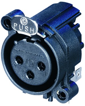 3-PIN ΑΡΣ.XLR ΣΑΣΙ ΚΑΘΕΤ.ΣΤΗΡ.