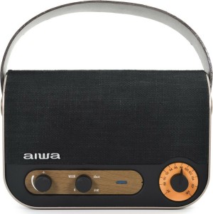 Aiwa RBTU-600 Tragbares Radio wiederaufladbar mit Bluetooth und USB Schwarz