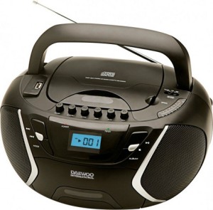 Sistema audio portatile Daewoo DBU-51 con CD / USB / cassetta / radio in colore nero