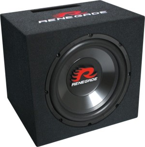 Renegade RXV 1200 Car Subwoofer 12 300W RMS with Box