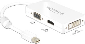 DeLock - 62630 - DisplayPort male to DVI-D, HDMI, VGA female