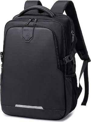 GOLDEN WOLF τσάντα πλάτης GB00444, με θήκη laptop 15.6, 23L, μαύρη