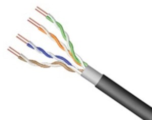 02.004.0065 ΚΑΛΩΔΙΟ LAN CAT5e UTP 4P SOLID PET BC ΜΑΥΡΟ 305m LSN